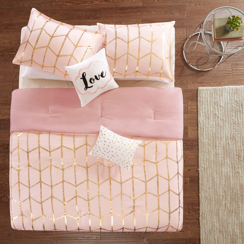 5-Piece 100% Polyester Brushed Comforter Set