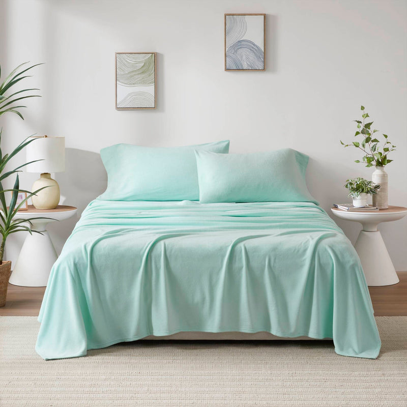 4 PCS Queen Sheet Set Aqua