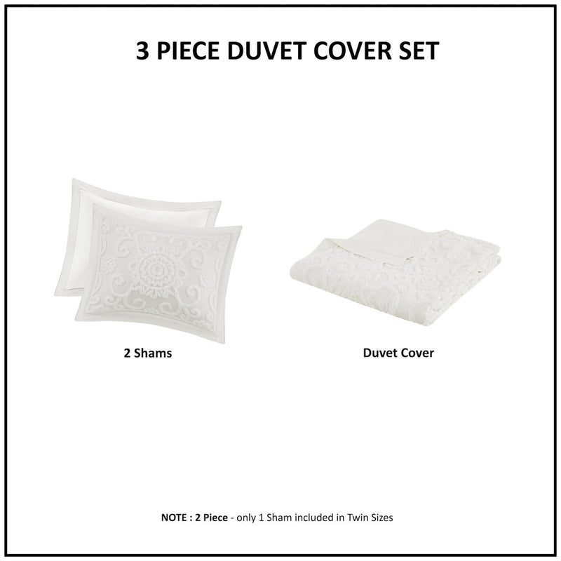 Duvet Mini Set Ivory Full/Queen